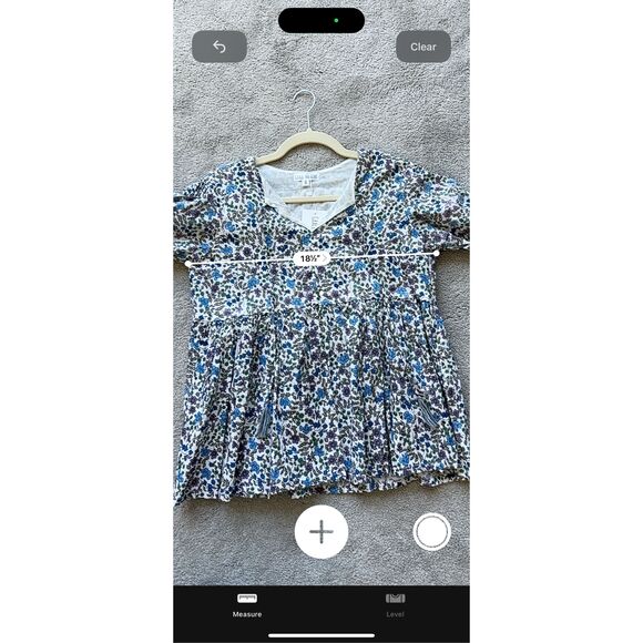 NWT Grace Holiday peplum blouse, Small $90 C41 - Picture 4 of 5